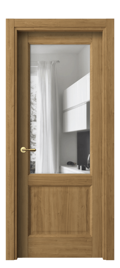 Межкомнатная дверь Галант 1422 Грецкий орех Прозрачное стекло Цена 45980 сом | Volhovec