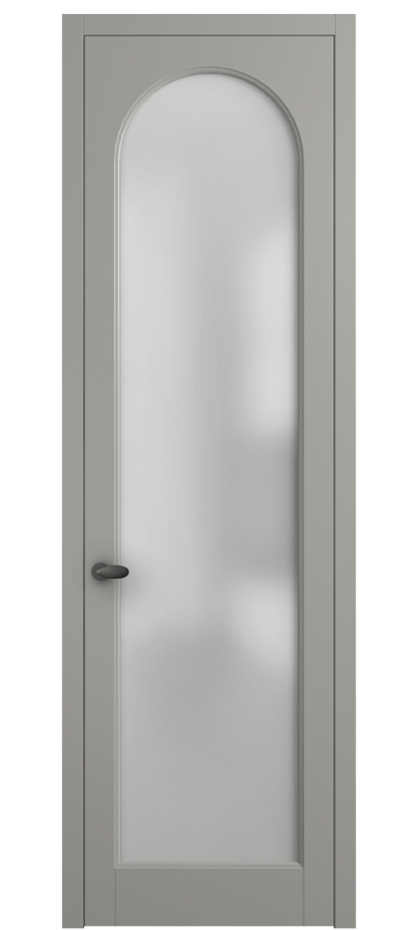 Межкомнатная дверь Палаццо 6804 Матовый нейтральный серый Сатинированное стекло Цена 141270 сом | Volhovec