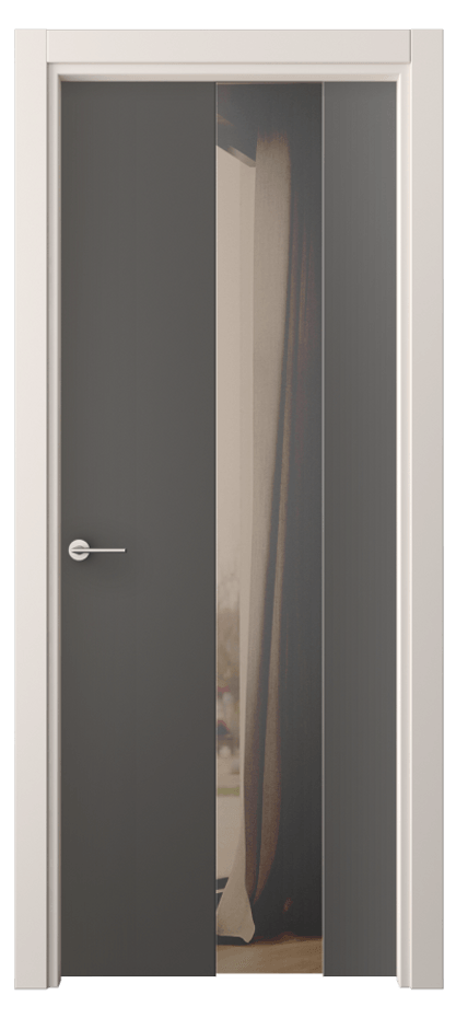 Межкомнатная дверь Фридом 4226 ПЭТ графитовый Двустороннее бронзовое зеркало, триплекс Цена 50520 сом | Volhovec