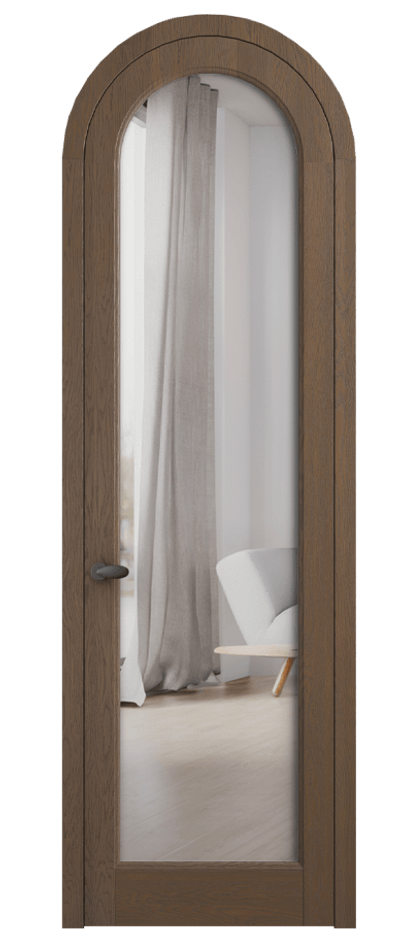 Межкомнатная дверь Палаццо 6814 Дуб туманный матовый Двустороннее зеркало, триплекс Цена 303360 сом | Volhovec