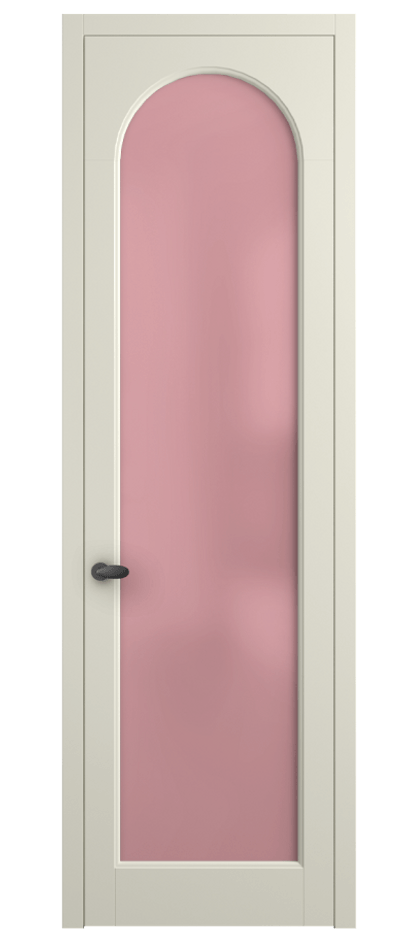 Межкомнатная дверь Палаццо 6804 Матовый молочно-белый Сатинированное розовое стекло, триплекс Цена 141270 сом | Volhovec