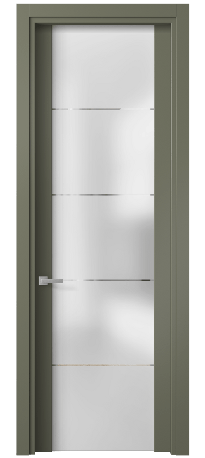 Дверь межкомнатная Планум 4114 Матовый оливковый тёмный Сатинированное стекло с гравировкой «КВАДРО», триплекс Гладкий наличник МОТ Цена 87800 сом Наличники уже входят в базовый комплект. Фабрика дверей Волховец 8 (800) 551 43 19 Межкомнатная дверь Планум 4114 Матовый оливковый тёмный Сатинированное стекло с гравировкой «КВАДРО», триплекс Цена 87800 сом | Volhovec
