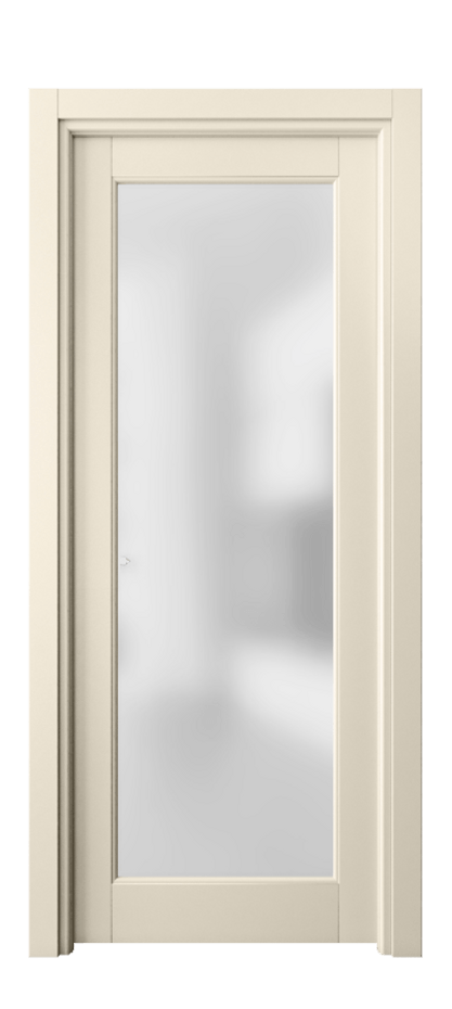 Межкомнатная дверь Toscana Elegante 6300 Бук марципановый Сатинированное стекло. Цена 91000 #CURRENCY# | Volhovec