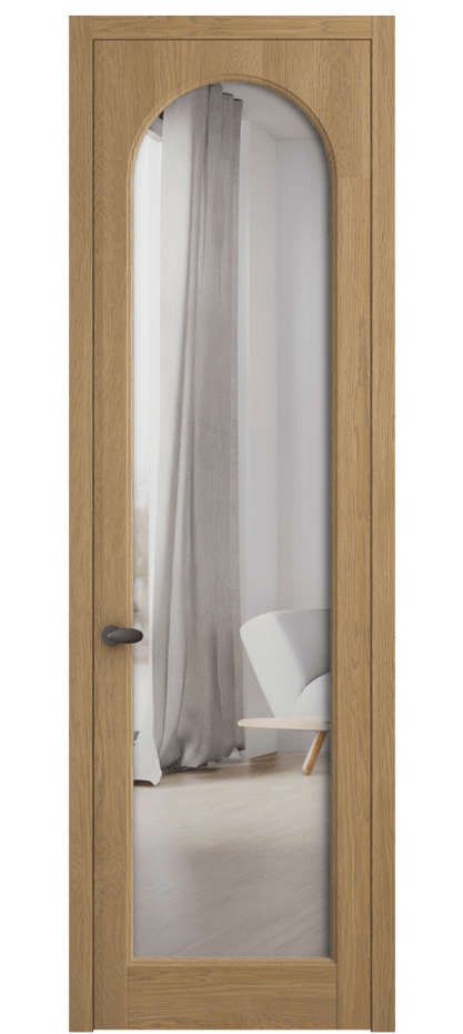 Межкомнатная дверь Палаццо 6804 Дуб пшеничный матовый Двустороннее зеркало, триплекс Цена 224990 сом | Volhovec