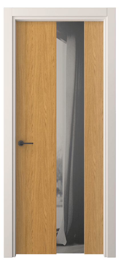 Межкомнатная дверь Freedom 4226 Ванильный дуб Двустороннее серое зеркало, триплекс Цена 49850 сом | Volhovec