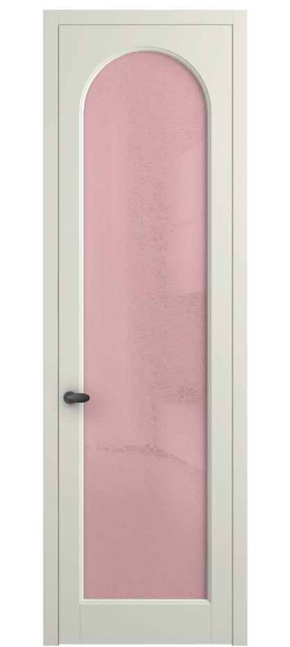 Межкомнатная дверь Палаццо 6804 Матовый жемчужный Фактурное розовое стекло "Лёд", триплекс Цена 150010 сом | Volhovec