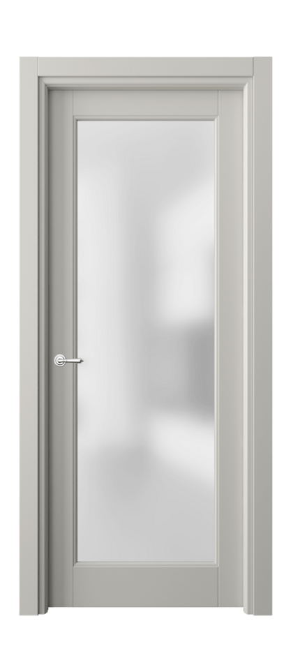 Межкомнатная дверь Toscana Elegante 6300 Бук тёплый серый Сатинированное стекло Цена 137740 сом | Volhovec