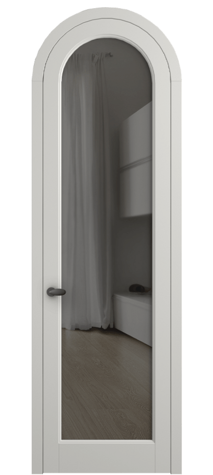 Межкомнатная дверь Палаццо 6814 Матовый серый Прозрачное серое стекло, триплекс Цена 186740 сом | Volhovec