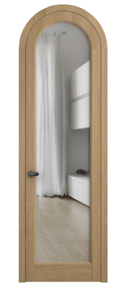 Межкомнатная дверь Палаццо 6814 Дуб соломенный матовый Прозрачное стекло Цена 300440 сом | Volhovec