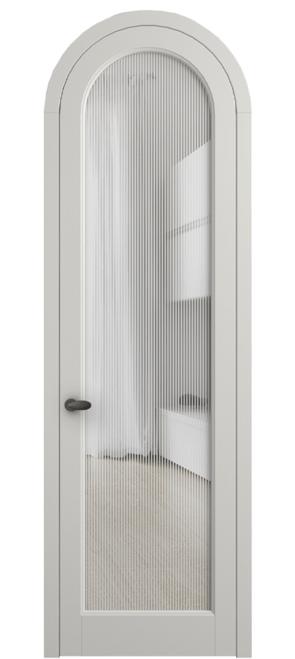 Межкомнатная дверь Палаццо 6814 Матовый серый Рифлёное стекло "Дюна", триплекс Цена 190970 сом | Volhovec