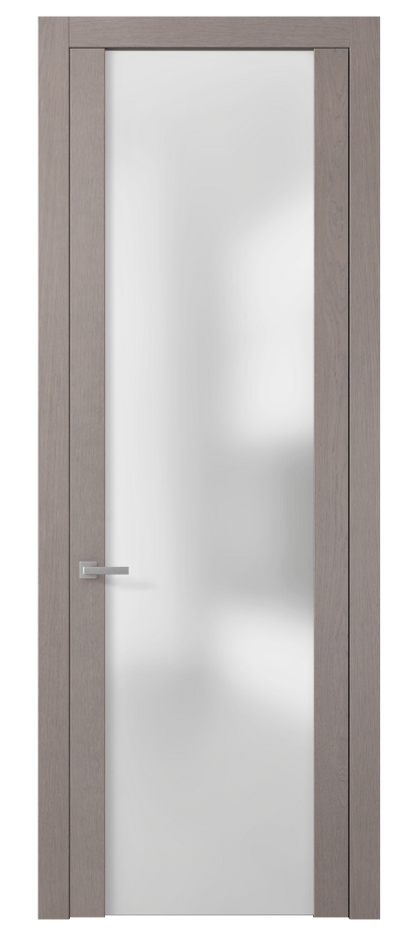 Межкомнатная дверь Planum 4114 Дуб дымчатый Сатинированное стекло. Цена 81970 #CURRENCY# | Volhovec
