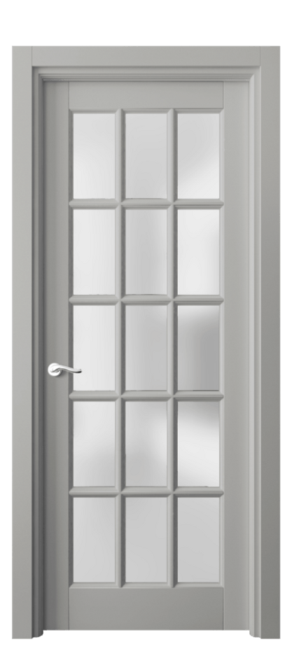 Межкомнатная дверь Lignum 0708 Бук нейтральный серый Сатинированное стекло Цена 17993720 so'm | Volhovec