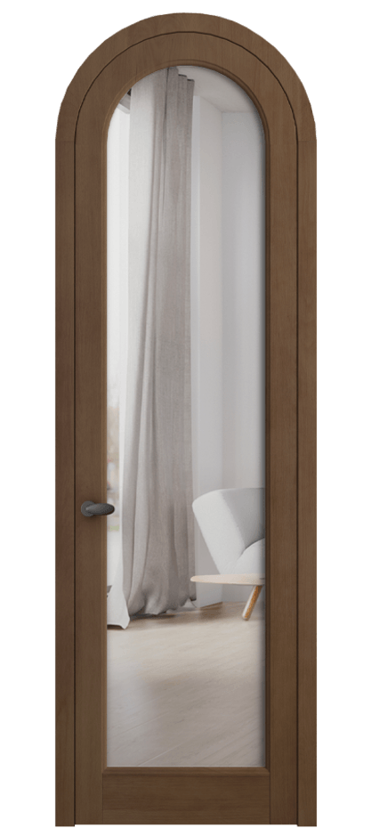 Межкомнатная дверь Палаццо 6814 Бук тёмный матовый Двустороннее зеркало, триплекс Цена 252960 сом | Volhovec