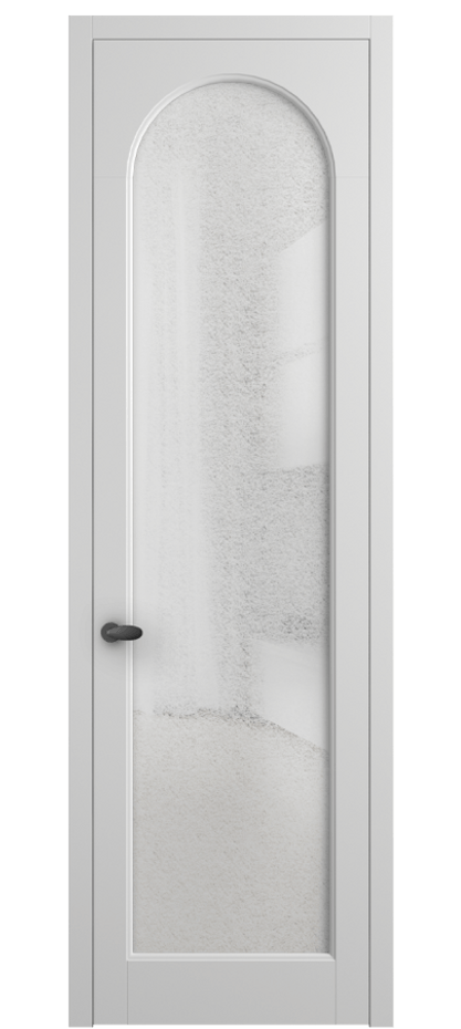 Межкомнатная дверь Палаццо 6804 Матовый белоснежный Фактурное стекло "Лёд", триплекс Цена 150010 сом | Volhovec