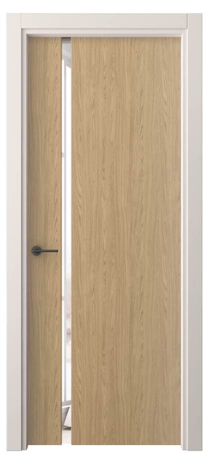 Межкомнатная дверь Фридом 4222 Жемчужный дуб Двустороннее зеркало, триплекс Цена 53200 сом | Volhovec