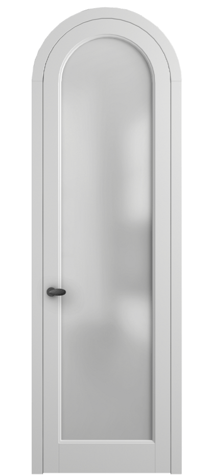 Межкомнатная дверь Палаццо 6814 Матовый белоснежный Сатинированное стекло Цена 182230 сом | Volhovec