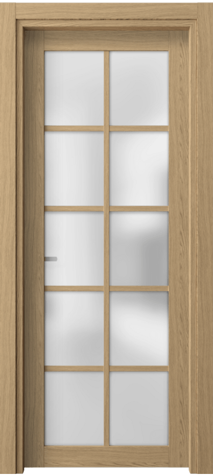 Межкомнатная дверь Neo 2106 Жемчужный дуб Сатинированное стекло Цена 38440 сом | Volhovec