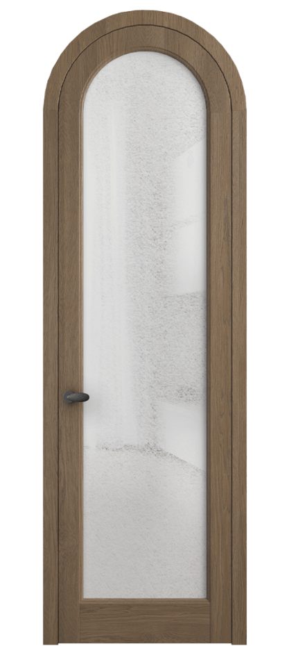 Межкомнатная дверь Palazzo 6814 Дуб джутовый матовый Фактурное стекло "Лёд", триплекс Цена 309180.2 сом | Volhovec