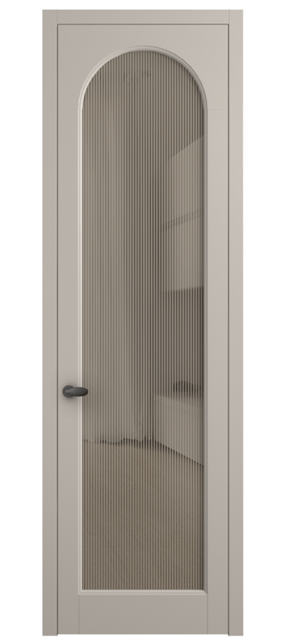 Межкомнатная дверь Палаццо 6804 Матовый светло-бежевый Рифлёное бронзовое стекло "Дюна", триплекс Цена 150010 сом | Volhovec