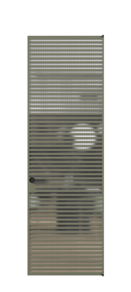 Алюминиевая дверь АЛПЛ040.07 Алюминий оливковый тёмный Mesh silver Цена 256770  | Volhovec