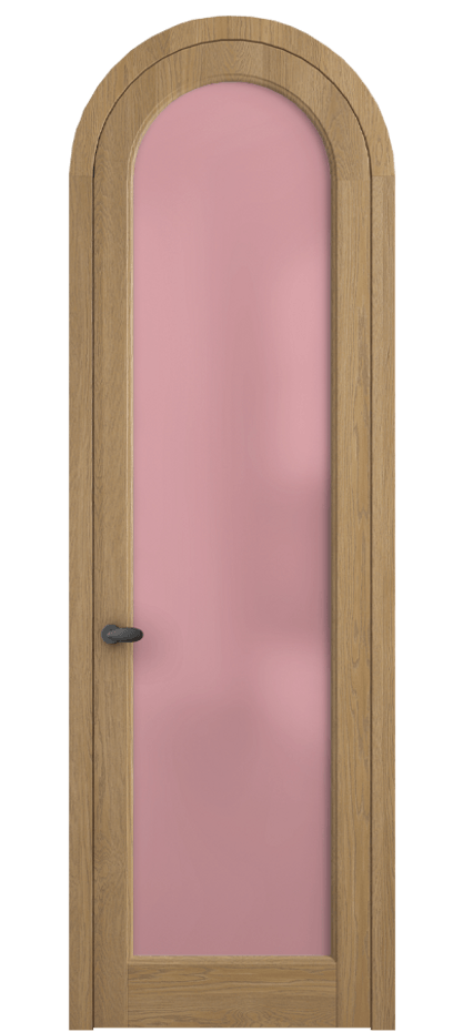 Межкомнатная дверь Палаццо 6814 Дуб пшеничный матовый Сатинированное розовое стекло, триплекс Цена 300440 сом | Volhovec