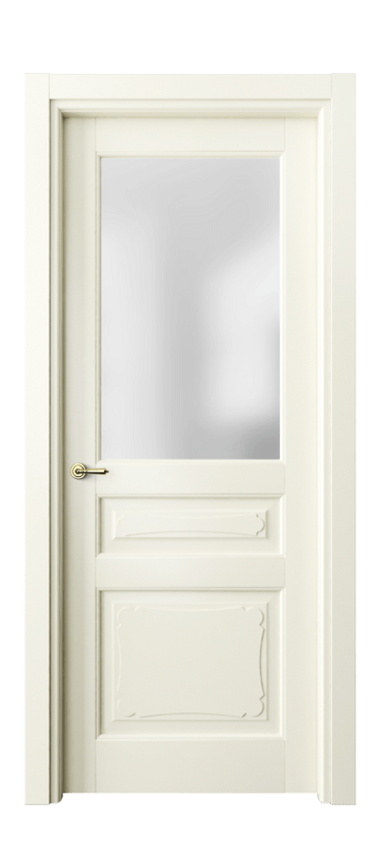 Межкомнатная дверь Toscana Elegante 6324 Бук молочно-белый Сатинированное стекло Цена 111120 сом | Volhovec