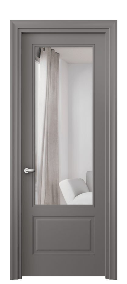 Межкомнатная дверь Esse 8542 Матовый классический серый Двустороннее зеркало, триплекс Цена 84210 сом | Volhovec