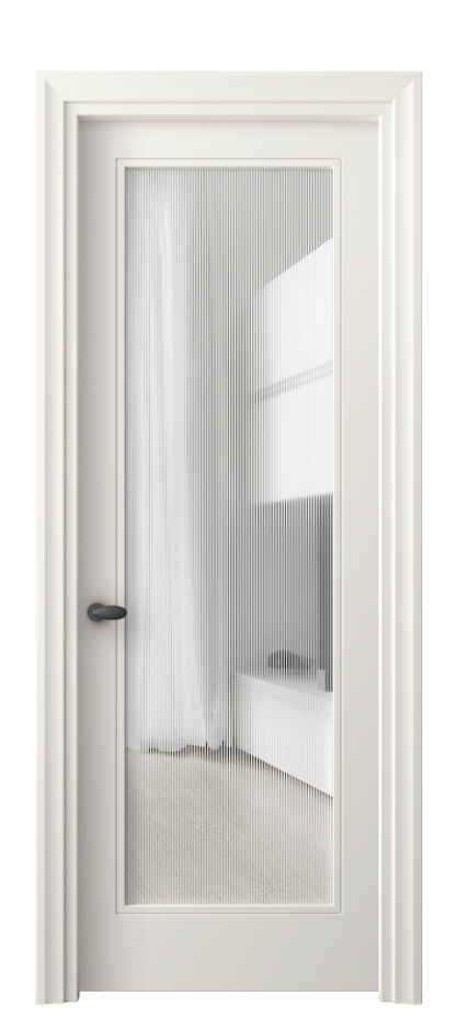 Межкомнатная дверь Esse 8502 Матовый жемчужный Рифлёное стекло "Дюна", триплекс, 8 мм Цена 104980 сом | Volhovec