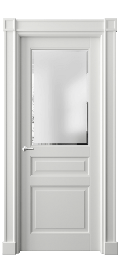 Межкомнатная дверь Toscana Plano2 6304 Бук светло-серый Сатинированное стекло с фацетом Цена 149650 сом | Volhovec