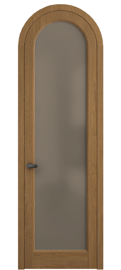 Межкомнатная дверь Палаццо 6814 Дуб пряный матовый Сатинированное бронзовое стекло, триплекс Цена 300440 сом | Volhovec