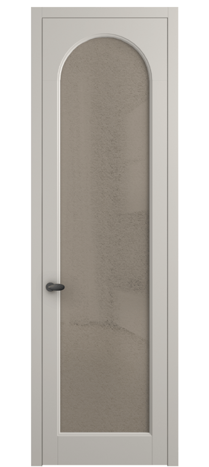 Межкомнатная дверь Палаццо 6804 Матовый облачно-серый Фактурное бронзовое стекло "Лёд", триплекс Цена 150010 сом | Volhovec