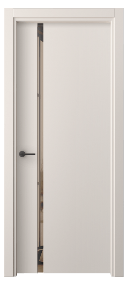 Межкомнатная дверь Фридом 4222 ПЭТ тёплый-белый Двустороннее бронзовое зеркало, триплекс Цена 48410.6 сом | Volhovec