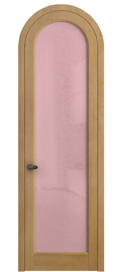 Межкомнатная дверь Палаццо 6814 Бук натуральный матовый Фактурное розовое стекло "Лёд", триплекс Цена 264030.2 сом | Volhovec