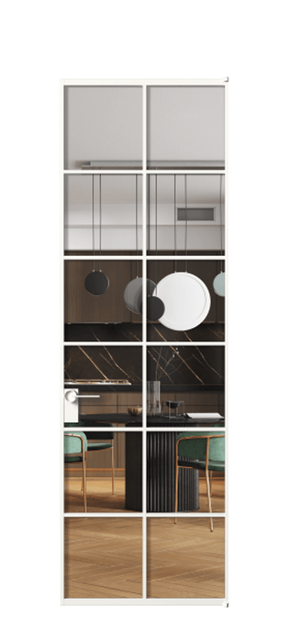 Алюминиевая дверь АЛПЛ040.05  Алюминий Белый Прозрачное стекло "Crystal Vision", калёное, 6 мм. Без короба бел Цена 144090 Стоимость комплекта двери включает: 
1. Полотно (600/650/700/750/800/850/900/950*2000-2400 мм).
2. Короб
3. Комплект фурнитуры (2 торцевые петли и магнитный замок с ответной планкой). Фабрика дверей Волховец 8 (800) 551 43 19  Алюминиевая дверь АЛПЛ040.05 Алюминий Белый Прозрачное стекло "Crystal Vision", калёное, 6 мм Цена 144090  | Volhovec