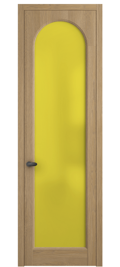 Межкомнатная дверь Палаццо 6804 Дуб соломенный матовый Сатинированное жёлтое стекло, триплекс Цена 215820 сом | Volhovec