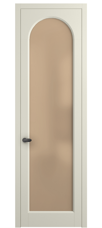 Межкомнатная дверь Палаццо 6804 Матовый молочно-белый Сатинированное оранжевое стекло, триплекс Цена 141270 сом | Volhovec