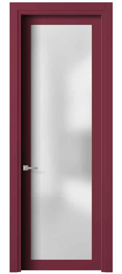 Межкомнатная дверь Planum 2102 Матовый белоснежный Сатинированное стекло Цена 61899 ₽ | Volhovec