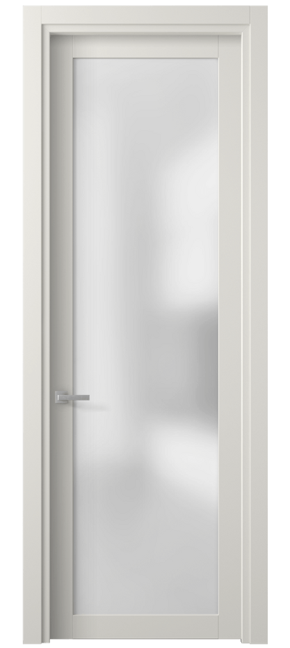 Межкомнатная дверь Planum 2102 ПЭТ белоснежный Сатинированное стекло Цена 46150 сом | Volhovec
