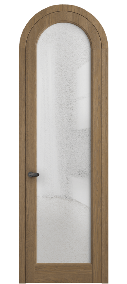 Межкомнатная дверь Палаццо 6814 Дуб мускатный матовый Фактурное стекло "Лёд", триплекс Цена 315440 сом | Volhovec