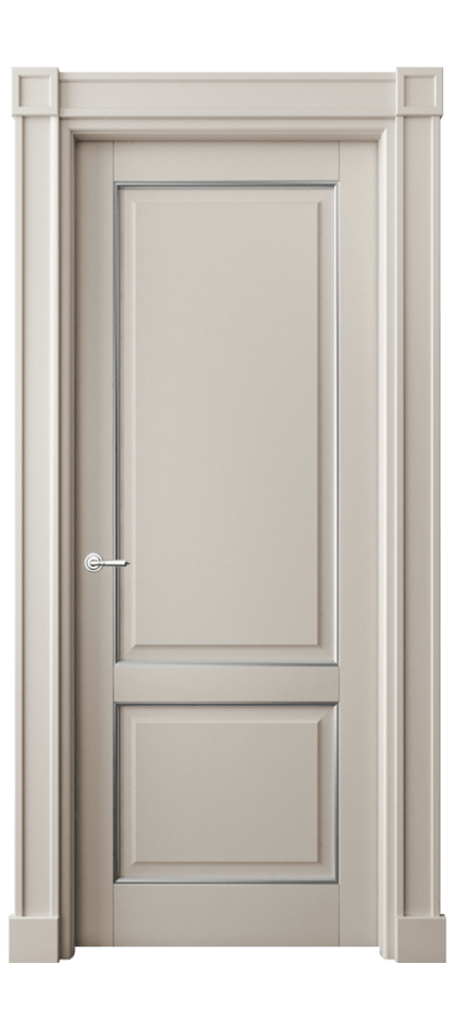 Межкомнатная дверь Toscana Plano 6303 Бук светло-бежевый серебряный  Цена 192950 #CURRENCY# | Volhovec