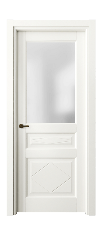 Межкомнатная дверь Тоскана Ромбо 6344 Матовый жемчужный Сатинированное стекло Цена 144000 сом | Volhovec