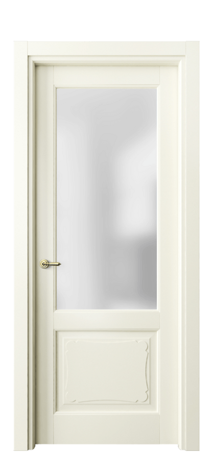 Межкомнатная дверь Тоскана Элегантэ 6322 Матовый молочно-белый Сатинированное стекло Цена 138460 сом | Volhovec