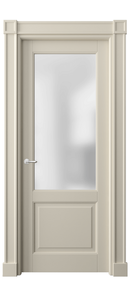 Межкомнатная дверь Тоскана Плано 6302 Матовый бежево-серый Сатинированное стекло Цена 185840 сом | Volhovec