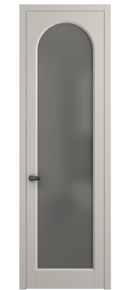 Межкомнатная дверь Палаццо 6804 Матовый облачно-серый Сатинированное серое стекло, триплекс Цена 141270 сом | Volhovec