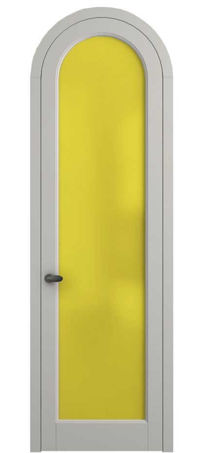 Межкомнатная дверь Палаццо 6814 Матовый тёплый серый Сатинированное жёлтое стекло, триплекс Цена 182230 сом | Volhovec