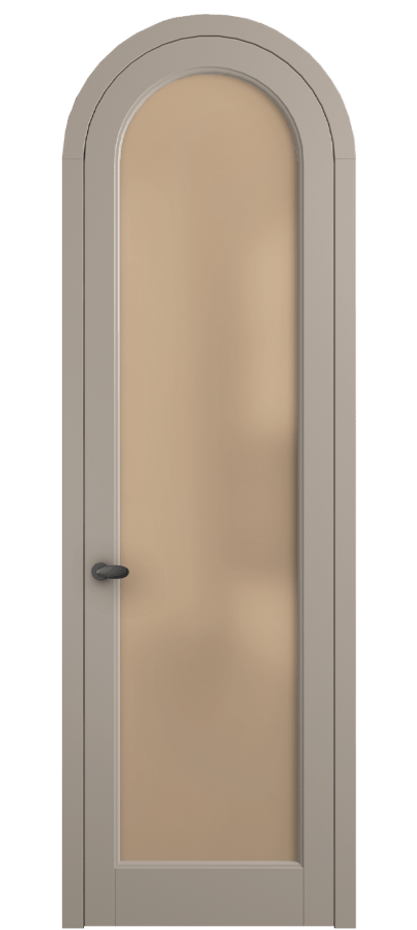 Межкомнатная дверь Палаццо 6814 Матовый бисквитный Сатинированное оранжевое стекло, триплекс Цена 182230 сом | Volhovec