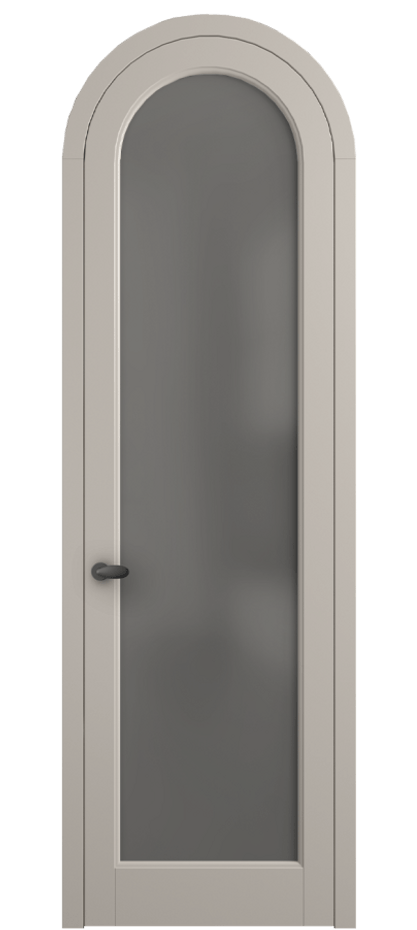 Межкомнатная дверь Палаццо 6814 Матовый светло-бежевый Сатинированное серое стекло, триплекс Цена 186740 сом | Volhovec