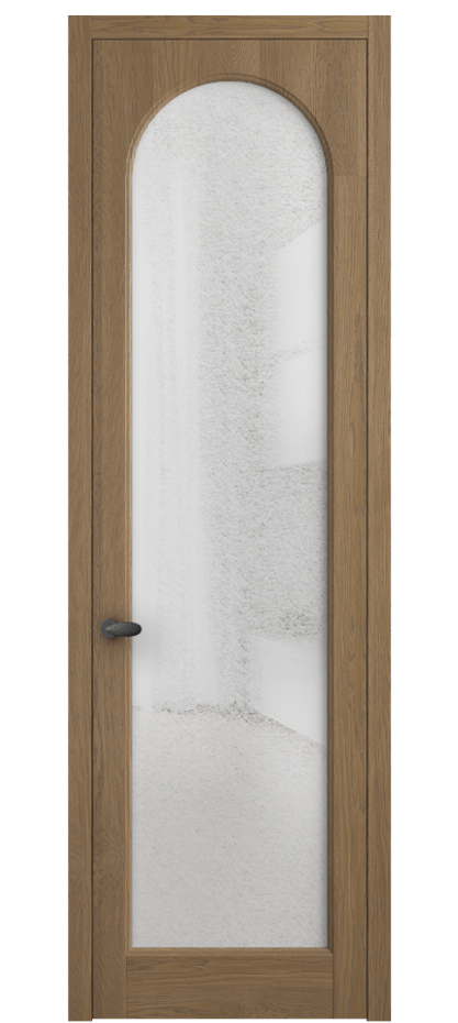 Межкомнатная дверь Палаццо 6804 Дуб мускатный матовый Фактурное стекло "Лёд", триплекс Цена 230820 сом | Volhovec
