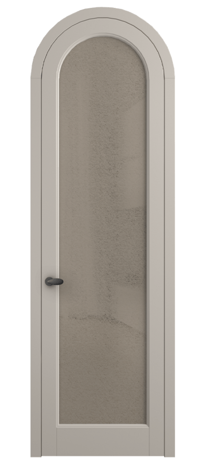 Межкомнатная дверь Палаццо 6814 Матовый светло-бежевый Фактурное бронзовое стекло "Лёд", триплекс Цена 190970 сом | Volhovec