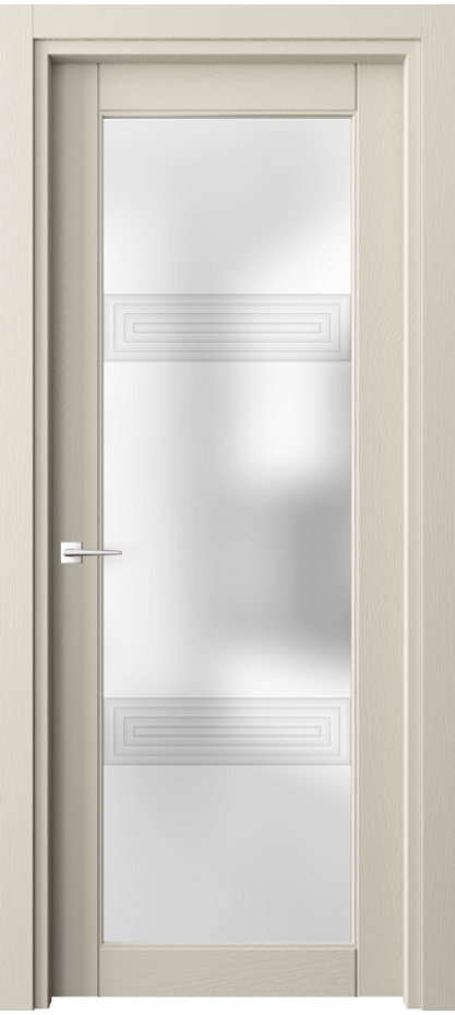 Межкомнатная дверь Эго 6112 Дуб бежево-серый Сатинированное стекло "3Д" Цена 176760 сом | Volhovec